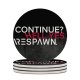 yanfind Ceramic Coasters (round) Black Dark Quotes Respawn Continue Hell  Gamer Hardcore Gamer Quotes Dark Family Game Intellectual Educational Game Jigsaw Puzzle Toy Set