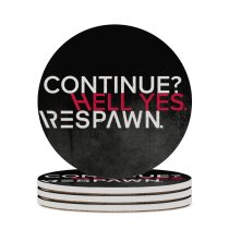 yanfind Ceramic Coasters (round) Black Dark Quotes Respawn Continue Hell  Gamer Hardcore Gamer Quotes Dark Family Game Intellectual Educational Game Jigsaw Puzzle Toy Set