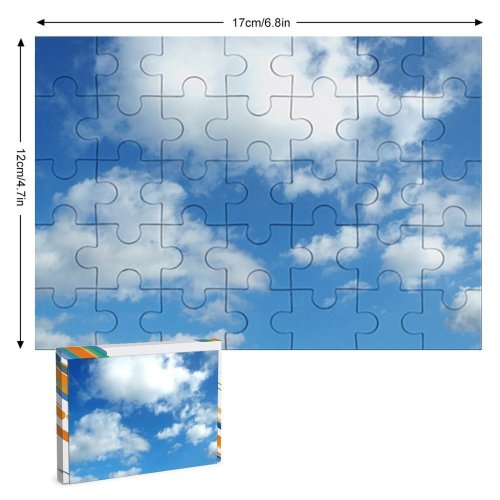 yanfind Picture Puzzle Cloud Sky Atmosphere Fluffy Sunny Summer Spring Nice Daytime Cumulus Azure Meteorological Family Game Intellectual Educational Game Jigsaw Puzzle Toy Set