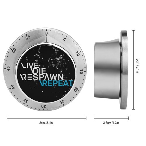 yanfind Timer Black Dark Quotes Respawn Live Die Repeat Hardcore Gamer Quotes Dark 60 Minutes Mechanical Visual Timer