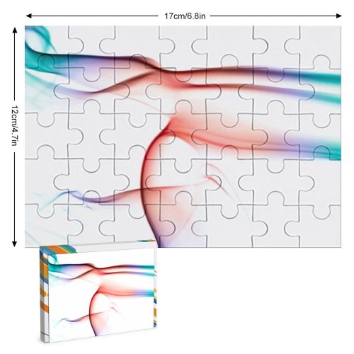 yanfind Picture Puzzle Abstract  Aroma Art Curve Dynamic Elegant Flow form Incense Magic Motion#370 Family Game Intellectual Educational Game Jigsaw Puzzle Toy Set