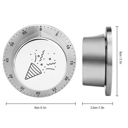 yanfind Timer Space Festival Social Carnival Cone Anniversary Present Party  Popper Cracker Emoticon 60 Minutes Mechanical Visual Timer
