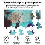 yanfind Picture Puzzle Colour Colours Acrylic Palette Art Turquoise Aqua Watercolor Visual Family Game Intellectual Educational Game Jigsaw Puzzle Toy Set
