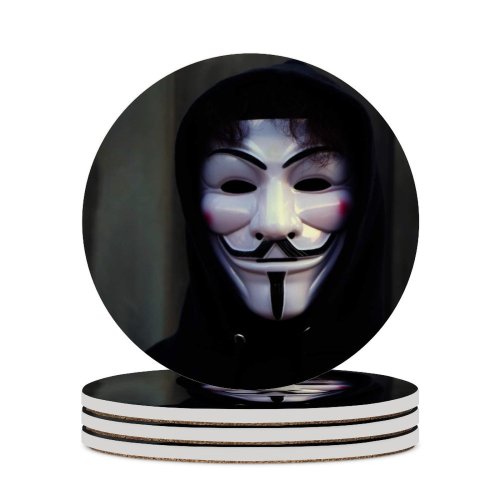 yanfind Ceramic Coasters (round) Chaozzy Lin Anonymous  Hoodie Guy Fawkes Family Game Intellectual Educational Game Jigsaw Puzzle Toy Set