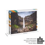 yanfind Picture Puzzle Denys Nevozhai Svartifoss Waterfall Vatnajökull National Park Lava Columns Rocks Cliff Iceland Family Game Intellectual Educational Game Jigsaw Puzzle Toy Set