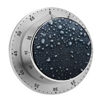 yanfind Timer Dark Droplets Frozen Tarmac  Drops Bubbles 60 Minutes Mechanical Visual Timer