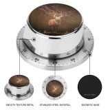 yanfind Timer Comfreak Black Dark Hirsch Deer Forest  Rays Dark Wildlife Rock 60 Minutes Mechanical Visual Timer