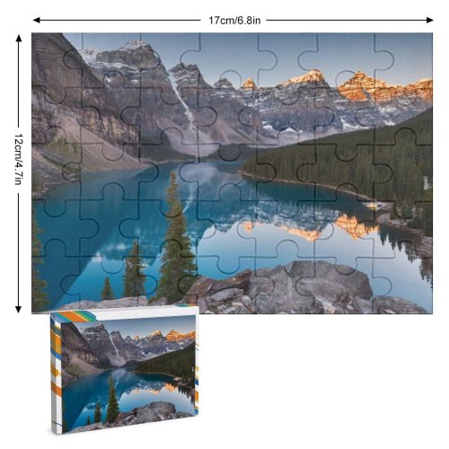 yanfind Picture Puzzle Sven Muller Moraine Lake Landscape Sunrise Mountains Family Game Intellectual Educational Game Jigsaw Puzzle Toy Set