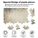 yanfind Picture Puzzle Blank Beige Watercolor Softness Craft Painterly Vignette Paints Creativity  Pastel Beauty Family Game Intellectual Educational Game Jigsaw Puzzle Toy Set
