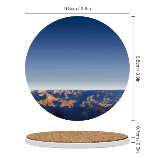 yanfind Ceramic Coasters (round) Mather Point Grand Canyon National Park Arizona Rock Formations Point Travel Tourist Family Game Intellectual Educational Game Jigsaw Puzzle Toy Set
