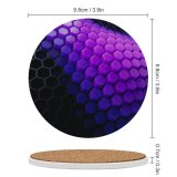 yanfind Ceramic Coasters (round) Dante Metaphor Abstract Hexagons Patterns Violet Blocks Family Game Intellectual Educational Game Jigsaw Puzzle Toy Set