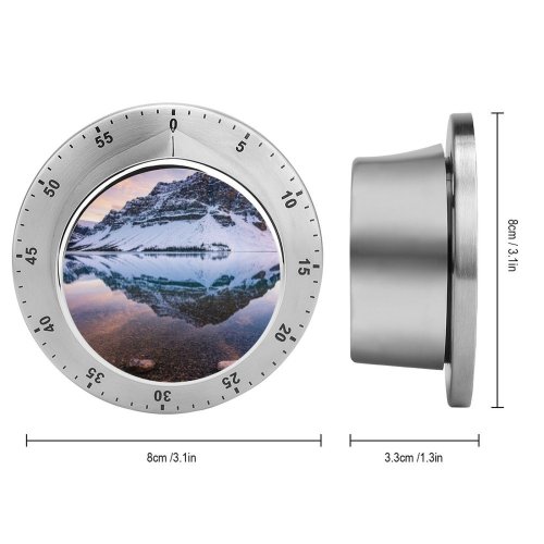 yanfind Timer Bow Lake Crowfoot   Banff National Park Canadian Rockies  Mountains 60 Minutes Mechanical Visual Timer