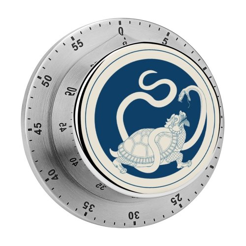 yanfind Timer Constellation Austria Taoism Warrior Art Locket Turtle Mythological  China  Four 60 Minutes Mechanical Visual Timer