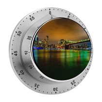 yanfind Timer Tom Gainor Brooklyn  York Cityscape City Lights Night Time Reflection Exposure 60 Minutes Mechanical Visual Timer