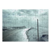yanfind Picture Puzzle Desolate Snow Road Highway Norway  Frost Frozen   Cloud Sky Family Game Intellectual Educational Game Jigsaw Puzzle Toy Set