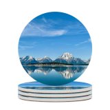yanfind Ceramic Coasters (round) Sharon Kehl Califano Grand Teton National Park Mountains Lake Clear Sky Sky Family Game Intellectual Educational Game Jigsaw Puzzle Toy Set
