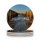 yanfind Ceramic Coasters (round) Carsten Heyer Breskens Beach  Netherlands Breakwaters Sea Ocean  Seascape Woods Family Game Intellectual Educational Game Jigsaw Puzzle Toy Set