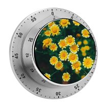 yanfind Timer Jerry Wang Flowers Daisy  Bloom Pollen 60 Minutes Mechanical Visual Timer