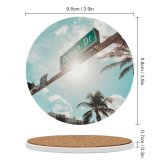 yanfind Ceramic Coasters (round) Images Journey Texture  Wallpapers Friends Plant Tree Free Palm Summer Trip Family Game Intellectual Educational Game Jigsaw Puzzle Toy Set