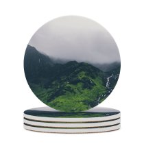 yanfind Ceramic Coasters (round) Images Fog Mist River Alps Grass Wallpapers  Outdoors Crest Snowdon Cloudy Family Game Intellectual Educational Game Jigsaw Puzzle Toy Set