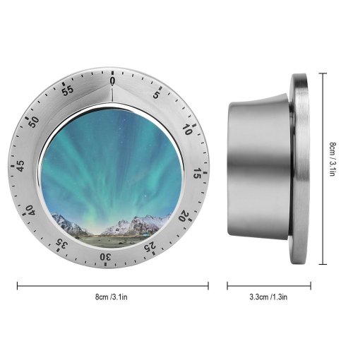 yanfind Timer Johny Goerend Snow Mountains  Aurora Borealis Landscape Sky Lofoten Islands Norway 60 Minutes Mechanical Visual Timer