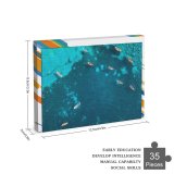 yanfind Picture Puzzle Overseas Reef Palm Famous Gemstone Sea Scuba Islands Caribbean Ocean Lesser Seascape Family Game Intellectual Educational Game Jigsaw Puzzle Toy Set
