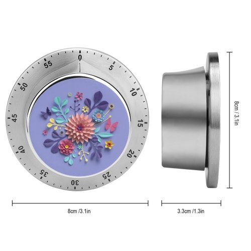 yanfind Timer Abstract Papercraft Arrangement Craft Butterfly  Hue Decor Wedding Garden Pastel Rendering 60 Minutes Mechanical Visual Timer
