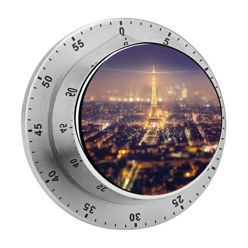 yanfind Timer Andrés Nieto Porras Eiffel   Night Time City Lights Cityscape Tourist 60 Minutes Mechanical Visual Timer