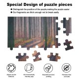 yanfind Picture Puzzle Hmetosche Autumn Forest Fallen Leaves Fog  Light Trees Woods Family Game Intellectual Educational Game Jigsaw Puzzle Toy Set