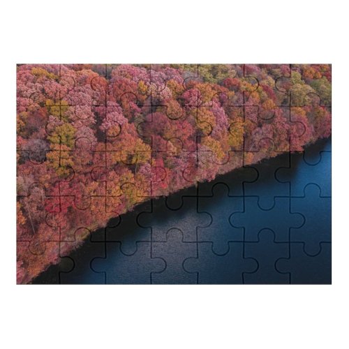 yanfind Picture Puzzle Aaron Burden Colorful Forest Trees Aerial Lake River Scenic Family Game Intellectual Educational Game Jigsaw Puzzle Toy Set