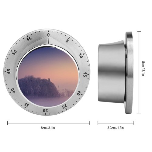 yanfind Timer Johannes Plenio Winter Morning Foggy  Landscape 60 Minutes Mechanical Visual Timer