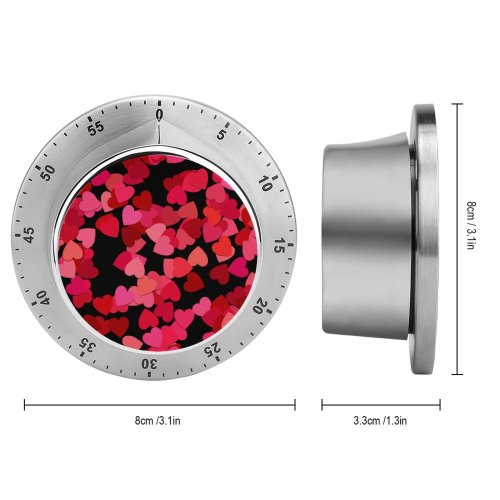 yanfind Timer Aurora Nordstern Love Hearts Girly 60 Minutes Mechanical Visual Timer