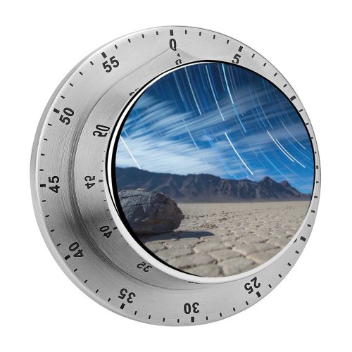 yanfind Timer Anthony Hayward Racetrack  Sliding Rocks Sailing Stones Death Valley Landscape 60 Minutes Mechanical Visual Timer