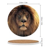 yanfind Ceramic Coasters (round) Lion Wild Lion Closeup Family Game Intellectual Educational Game Jigsaw Puzzle Toy Set