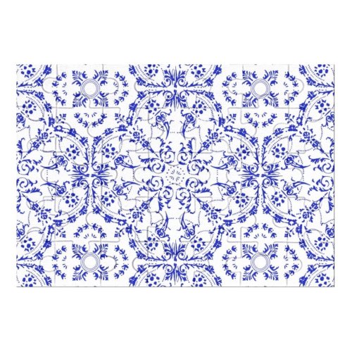 yanfind Picture Puzzle Spanish Portuguese Arabic Mexican Flooring Seamless Ceramics Porcelain Flower  Retro Moroccan Family Game Intellectual Educational Game Jigsaw Puzzle Toy Set