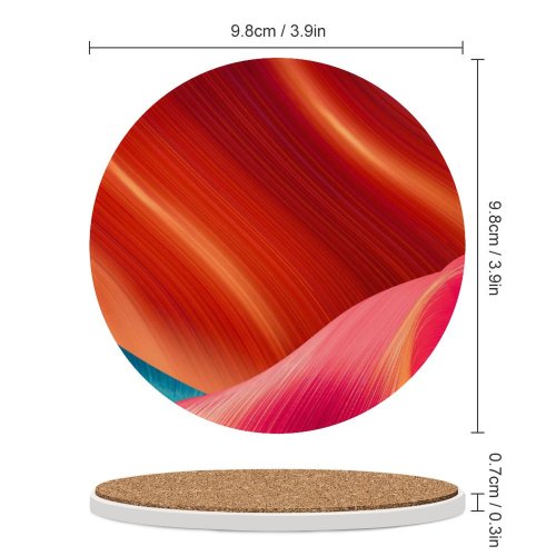 yanfind Ceramic Coasters (round) Abstract ColorOS Android Family Game Intellectual Educational Game Jigsaw Puzzle Toy Set