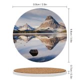 yanfind Ceramic Coasters (round) Sven Muller  Mountains Mirror Lake  Range Reflection Snow Covered Winter Family Game Intellectual Educational Game Jigsaw Puzzle Toy Set