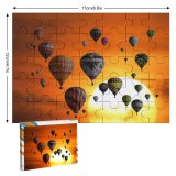 yanfind Picture Puzzle Hot  Balloons Sunset Sky Travel Vacation Holidays Adventure Sky Family Game Intellectual Educational Game Jigsaw Puzzle Toy Set