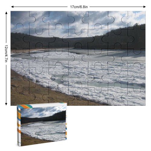 yanfind Picture Puzzle River Frozen  Resources Sky Sea Coast Shore Beach Ocean Wave Family Game Intellectual Educational Game Jigsaw Puzzle Toy Set