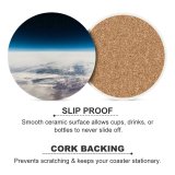 yanfind Ceramic Coasters (round) Daniel Olah  Horizon Above Clouds Starry Sky Polar Regions Family Game Intellectual Educational Game Jigsaw Puzzle Toy Set