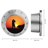 yanfind Timer Love Couple Romantic Kiss Sunset Silhouette Car Together 60 Minutes Mechanical Visual Timer