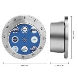 yanfind Timer Skiing Snow Simplicity Winter Fashioned Temperature  Stamp Design Seal Badge Frost 60 Minutes Mechanical Visual Timer