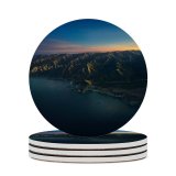 yanfind Ceramic Coasters (round) Big Sur Mountains Clear Sky Sunrise Dawn Morning MacOS Big Sur California Family Game Intellectual Educational Game Jigsaw Puzzle Toy Set