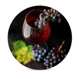 yanfind Ceramic Coasters (round) Images Glass Flora Sauvignon Rim Grapes Alcohol Plant Produce Fruits Wine Grape Family Game Intellectual Educational Game Jigsaw Puzzle Toy Set