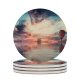 yanfind Ceramic Coasters (round) Hot  Balloon Multicolor Colorful Sky Reflection Clouds Sky Family Game Intellectual Educational Game Jigsaw Puzzle Toy Set