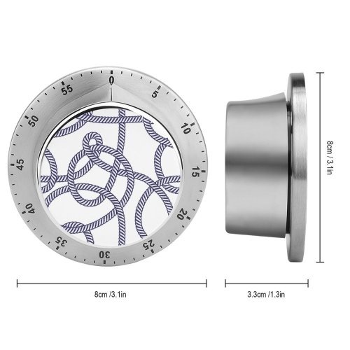 yanfind Timer Nautical Vessel Seamless Rope 60 Minutes Mechanical Visual Timer