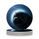 yanfind Ceramic Coasters (round) Comfreak Space  Planets  Dark  Light Astronomy Family Game Intellectual Educational Game Jigsaw Puzzle Toy Set
