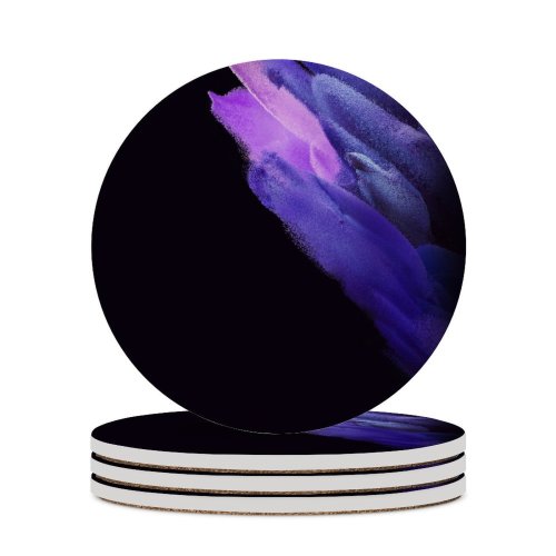yanfind Ceramic Coasters (round) Abstract Galaxy S AMOLED Particles Purple Family Game Intellectual Educational Game Jigsaw Puzzle Toy Set