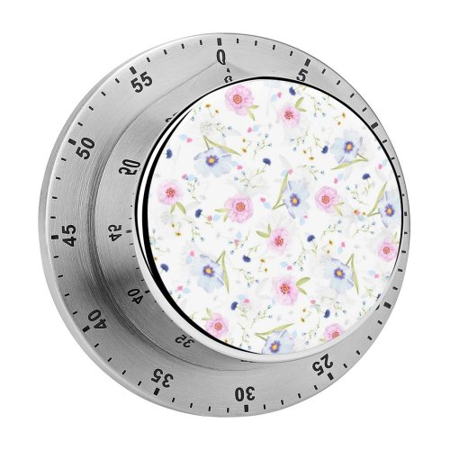 yanfind Timer Flowers Floral Designs Flower Patterns Girly Floral Flowers 60 Minutes Mechanical Visual Timer
