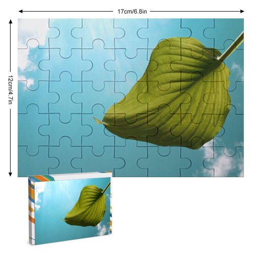 yanfind Picture Puzzle Leaf Sky Clouds Light Above Plant Against Silence Lonely Colour Simple Botany Family Game Intellectual Educational Game Jigsaw Puzzle Toy Set